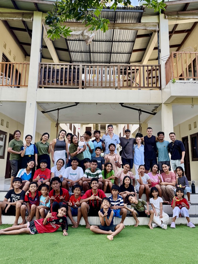 Group photo at the orphanage