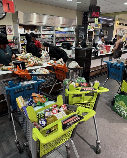 Groceries purchased for the Cape Town orphanage